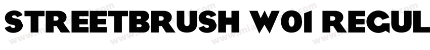 Streetbrush W01 Regular字体转换